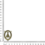 ENTREMEIO OVAL NOSSA SENHORA VAZADO SEM STRASS ML6053 .