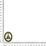 APLIQUE OVAL NOSSA SENHORA VAZADO ML6055 .