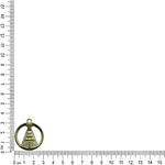 PINGENTE REDONDO VAZADO COM NOSSA SENHORA ML6078 .