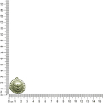 PINGENTE REDONDO ESPIRITO SANTO COM DETALHES ML6079 .