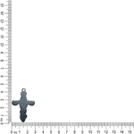 CRUZ ROSINHAS PEQUENA SEM STRASS ML6096 .