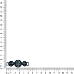 PASSADOR PULSEIRA 3 MEDALHAS SÃO BENTO ML6100 .