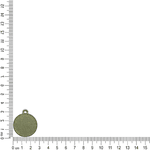 PINGENTE REDONDO COM DETALHE ML7838 .