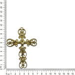CRUCIFIXO NOIVA GRANDE SEM STRASS ML6018 .