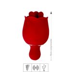 Estimulador Recarregável Formato de Rosa Forget Me Not SI (7243) - Vermelho