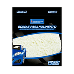 BOINA DE LÃ DUPLA FACE MACIA BRANCA 8" LAZZURIL