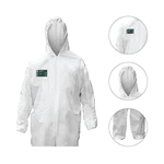 MACACÃO DE SEGURANÇA COM CAPUZ BRANCO STEELGEN TAMANHO XG