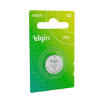 PILHA BATERIA BOTÃO ELÉTRICO CR2032 3V ELGIN