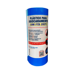 PLÁSTICO PARA MASCARAMENTO LAZZURIL COM FITA 1.4M X 25M