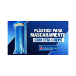 PLÁSTICO PARA MASCARAMENTO LAZZURIL COM FITA 1.4M X 25M