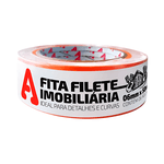 FITA ADERE CREPE IMOBILIÁRIA LARANJA FILETE 6MM X 50M