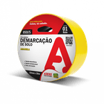 FITA ADESIVA DE DEMARCAÇÃO DE SOLO AMARELA ADERE 50MM X 15M