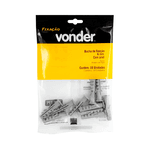 BUCHA DE FIXAÇÃO COM ANEL 06MM VONDER (PC 10 UNIDADES)
