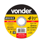 DISCO DE CORTE VONDER 4 1/2"