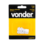 ENGATE RÁPIDO FÊMEA 1/4" x 1/4" ROLETE VONDER