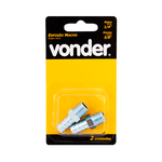 ESPIGÃO MACHO ROSCA 1/4" ESCAMA 3/8" VONDER (BLISTER COM 2 UNIDADES)