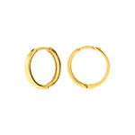 Brinco Argola de Ouro 18K Bicolor Pequeno