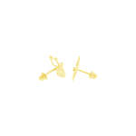 Brinco de Ouro 18K Gato com Zirconia