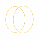 Brinco de Argola em Ouro Amarelo 18K 7,5cm Diâmetro