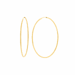 Brinco de Argola Grande Ouro 18K 3,8cm Diâmetro