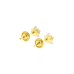 Brinco de Ouro 18K Estrela de Zircônia 5mm