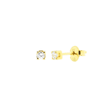 Brinco Infantil Zirconia Ouro 18K