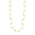 Gargantilha Choker de Pérolas em Ouro 18K