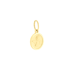 Pingente Medalha de Ouro 18K Anjo Pensador