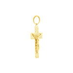 Pingente de Ouro 18K Crucifixo Vazado