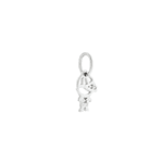 Pingente Ouro Branco 18K Menino Mini com Brilhantes