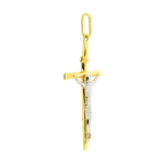 Pingente Crucifixo Ouro 18K Bicolor 