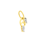 Pingente Ouro 18K Menina Mini com Brilhantes