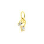 Pingente Ouro 18K Menino Mini com Brilhantes