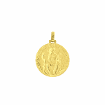 Pingente Ouro 18K Medalha de São Bento Grande 18mm