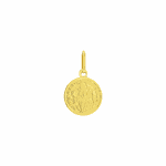 Pingente de Ouro 18K Medalha de São Bento Pequeno 9mm
