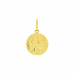 Pingente de Ouro 18K Medalha de São Bento Pequeno 12mm