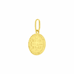 Pingente de Ouro 18K Medalha de São Bento Pequeno 12mm