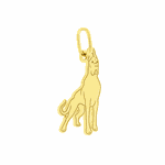 Pingente de Ouro 18K Cachorro Dogue Alemão