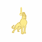 Pingente de Ouro 18K Cachorro Dogue Alemão