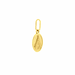 Medalha Nossa Senhora Aparecida Pequena Oval Ouro 18K