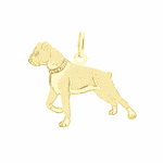 Pingente de Ouro 18K Cachorro Boxer 