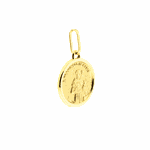 Pingente Medalha São Francisco de Ouro 18K
