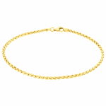 Pulseira Malha Palmeira em Ouro 18K