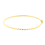 Bracelete de Ouro 18K Modelo Fino Fio Torcido