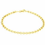 Pulseira Feminina de Elos Portuguesa em Ouro 18K