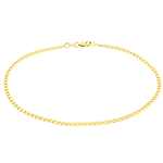 Pulseira de Ouro 18K Elos Groumet Fina