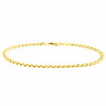 Pulseira Malha Groumet de Ouro Amarelo 18K 