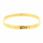 Bracelete de Ouro 18K Trabalhado Largo