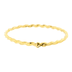 Bracelete de Ouro 18K Modelo Grosso Fio Torcido