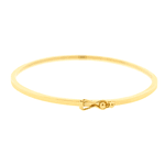 Bracelete de Ouro Amarelo 18K Feminino Fio Quadrado